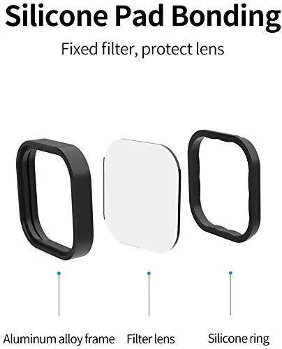 TELESIN 4-Pack Lens Filter CPL ND8 ND16 ND32 For GoPro HERO12/11/10/9, 21032202 TELESIN