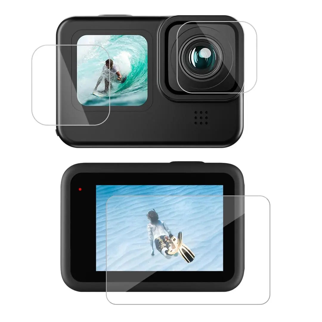 TELESIN Tempered Glass HD Film Protector For GoPro HERO12/11/10/9, 21090501 TELESIN