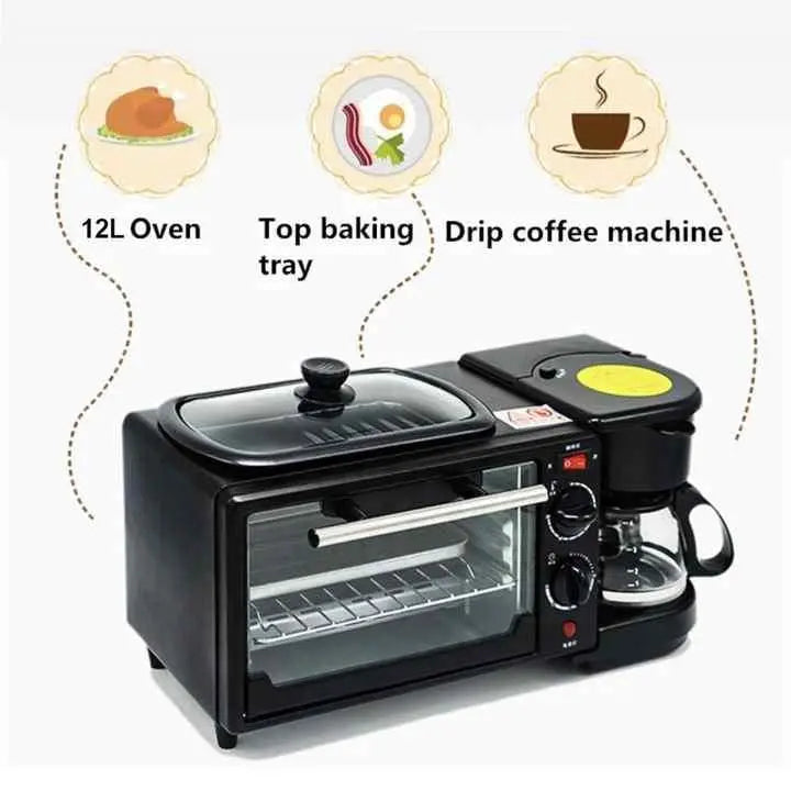 3-In-1 Multifunctional Breakfast Maker None