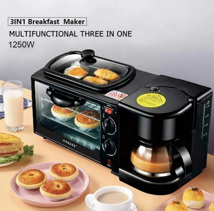 3-In-1 Multifunctional Breakfast Maker None