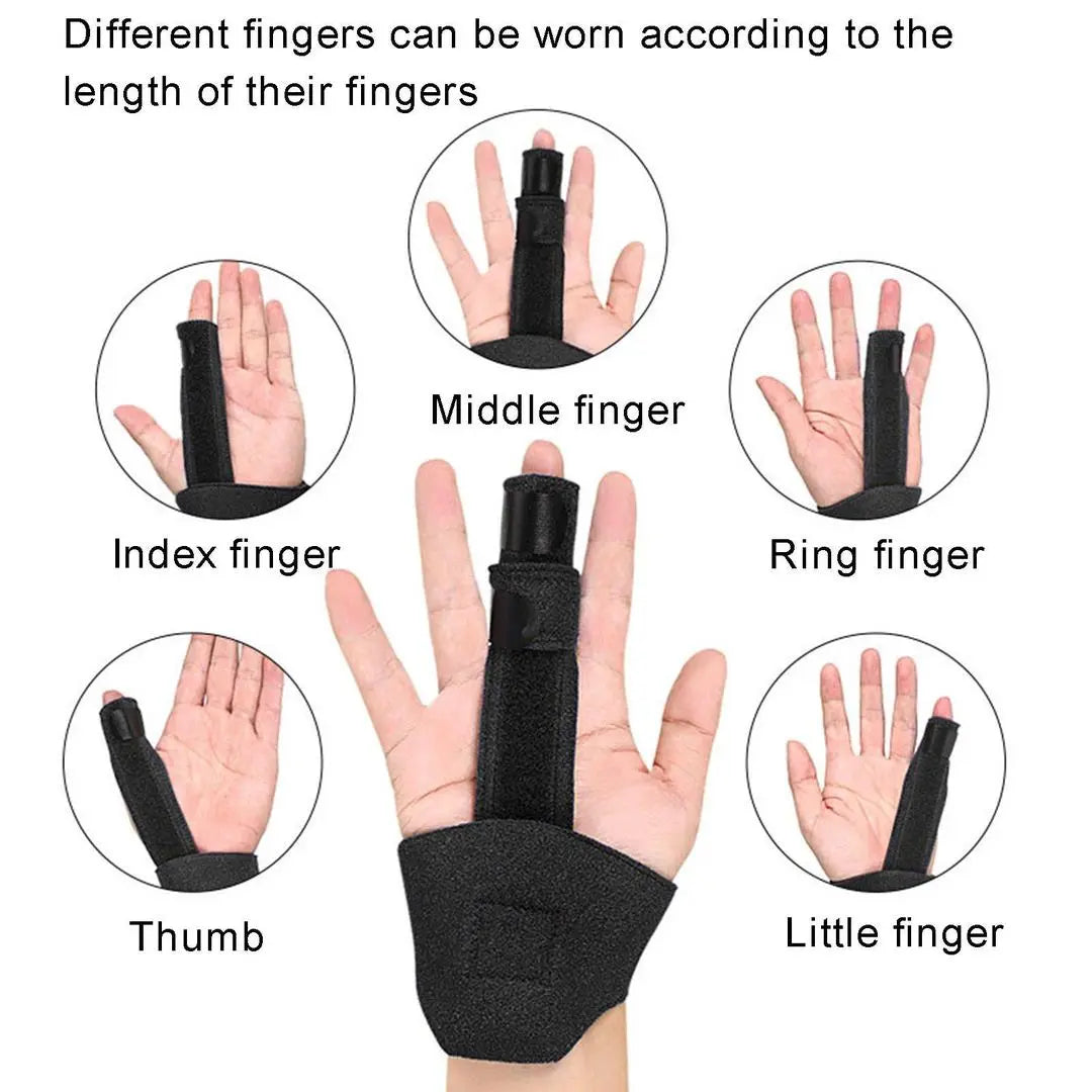 Adjustable Finger Splint for Mallet Finger & Pain Relief None