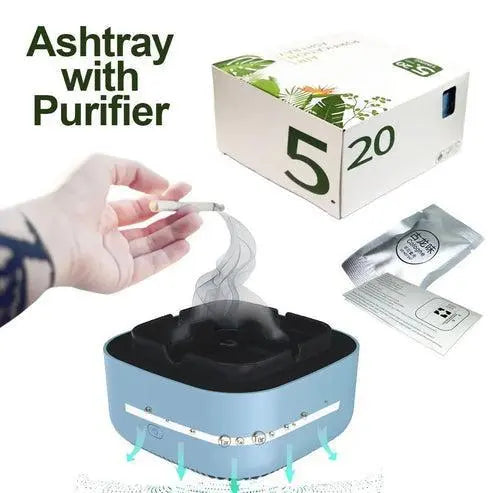 Smokeless Air Purifier Ashtray for Cigarettes None