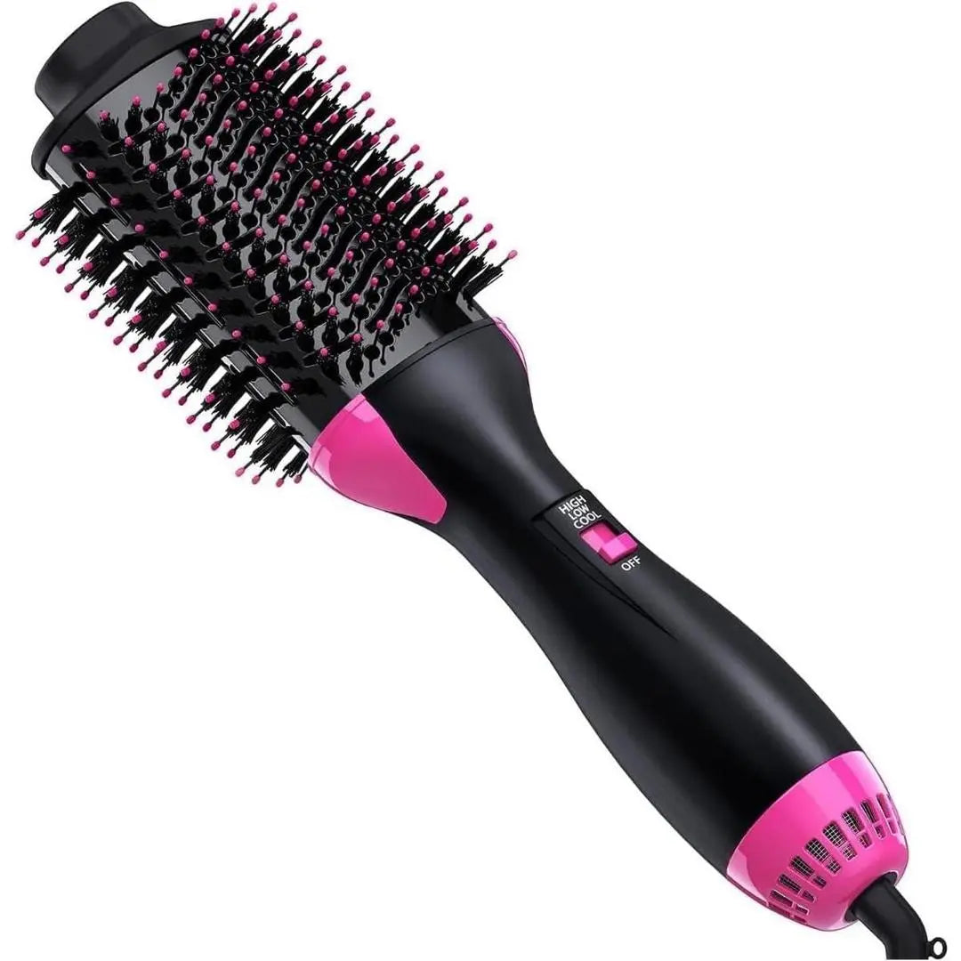 One Step Hair Dryer and Volumizer Round Hot Air Brush None