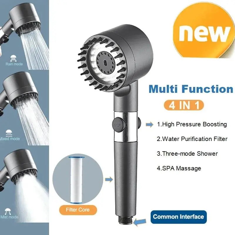 Miurixo Multifunctional Massage Shower None